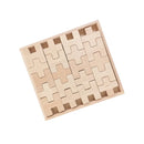 20-Piece Wooden “H” and “+” Shape Block Set with Storage Tray
