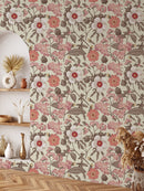 Vintage Flower Art Wallpaper Peel and Stick