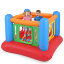 Inflatable Bounce House for Kids with Transparent Side Walls by LJGDeals