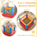Inflatable Bounce House for Kids with Transparent Side Walls by LJGDeals
