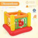 Inflatable Bounce House for Kids with Transparent Side Walls by LJGDeals