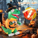 Blow up Inflatable Pumpkin Dinosaur Yard Decoration with Built-in LED Lights by LJGDeals