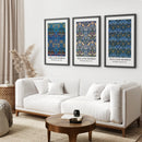 Trendy Neutral Art Set of 3 William Morris Decor by Wall Art Set