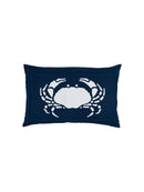 Blue Crab Linen Pillow by Weston Table