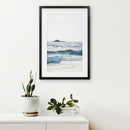 Blue Ocean Waves Poster. Coastal Wall Art by Wall Art Set