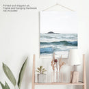 Blue Ocean Waves Poster. Coastal Wall Art by Wall Art Set