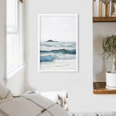 Blue Ocean Waves Poster. Coastal Wall Art by Wall Art Set