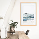 Blue Ocean Waves Poster. Coastal Wall Art by Wall Art Set