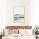 Blue Ocean Waves Poster. Coastal Wall Art by Wall Art Set