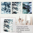 Blue Green Ocean Waves 3 Piece Wall Art by Wall Art Set