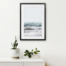 Minimalist Ocean Wall Art Print. Blue Waves, Foam by Wall Art Set
