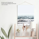 Minimalist Ocean Wall Art Print. Blue Waves, Foam by Wall Art Set