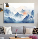 Blue Orange Abstract Mountain Wall Art by MyGreatCanvas | Canvas Wall Art Prints | Photo Prints & Wall Decor