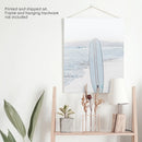 Blue Surfboard Print. Ocean Beach Wall Art by Wall Art Set