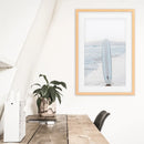 Blue Surfboard Print. Ocean Beach Wall Art by Wall Art Set