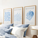 Light Blue Henri Matisse Exhibition Art Set by Wall Art Set