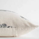 Azure Floral Block Printed Pillow Cover | Blue by Apartment No.3