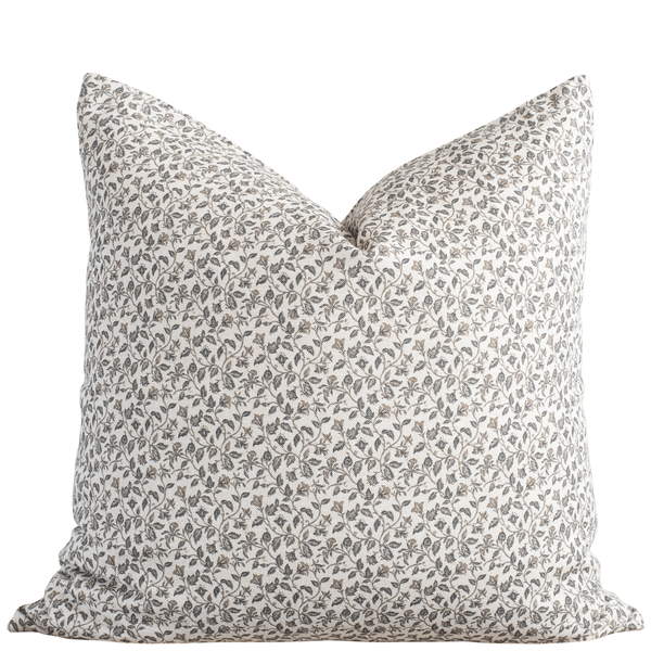 Camille Neutral Botanical Pillow Cover