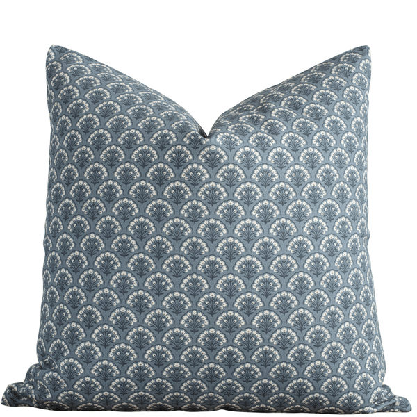 Noelle Indigo Floral Pillow Cover