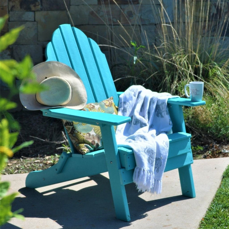 New Tradition Folding Adirondack Chair by ResinTeak