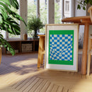 Blue Checkered