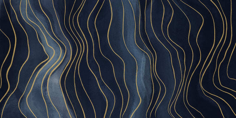 Navy Blue Pattern Removable Wallpaper