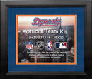 NBA Basketball Photo Picture Frame Kit - Cleveland Cavaliers (Blue Matting, Orange Trim) by Dynasty Sports & Framing