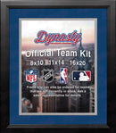 NBA Basketball Photo Picture Frame Kit - Dallas Mavericks (Blue Matting, Silver Trim) by Dynasty Sports & Framing