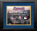 NHL Hockey Photo Picture Frame Kit - Buffalo Sabres (Blue Matting, Yellow Trim) by Dynasty Sports & Framing