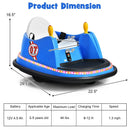 12V Electric Kids Ride On Bumper Car with Flashing Lights for Toddlers by LJGDeals
