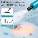 1400W Handheld Steam Cleaner with 14 Accessories & Child Lock
