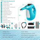 1400W Handheld Steam Cleaner with 14-Piece Accessory Kit and Child Lock by LJGDeals