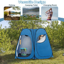 Oversized Pop Up Shower Tent with Window Floor and Storage Pocket by DirectDeals