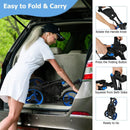 Folding 3 Wheels Golf Push Cart with Bag Scoreboard Adjustable Handle by LJGDeals