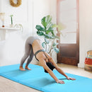 4-Panel Folding Gymnastics Mat with Carrying Handles for Home Gym-Navy by LJGDeals