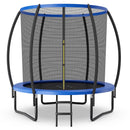 8 Feet ASTM Approved Recreational Trampoline with Ladder-Blue