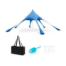 20 x 20 Feet Beach Canopy Tent with UPF50+ Sun Protection and Shovel by LJGDeals