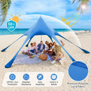 20 x 20 Feet Beach Canopy Tent with UPF50+ Sun Protection and Shovel by LJGDeals