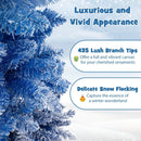 6 Feet Blue Gradient Snow Flocked Artificial Christmas Tree-Blue by LJGDeals