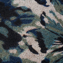 Blue Floral Doormat Durable