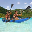 Inflatable 2-person Kayak Set with Aluminium Oars and Repair Kit by LJGDeals