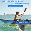 Inflatable 2-person Kayak Set with Aluminium Oars and Repair Kit by LJGDeals