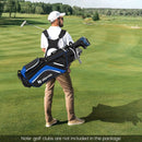 Lightweight Golf Stand Bag with 14 Way Top Dividers and 6 Pockets by LJGDeals