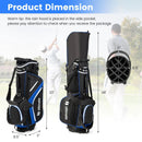 Lightweight Golf Stand Bag with 14 Way Top Dividers and 6 Pockets by LJGDeals
