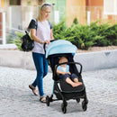 One-Hand Folding Portable Lightweight Baby Stroller with Aluminum Frame by LJGDeals