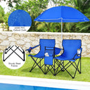 Portable Folding Picnic Double Chair by LJGDeals