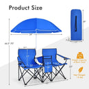 Portable Folding Picnic Double Chair by LJGDeals