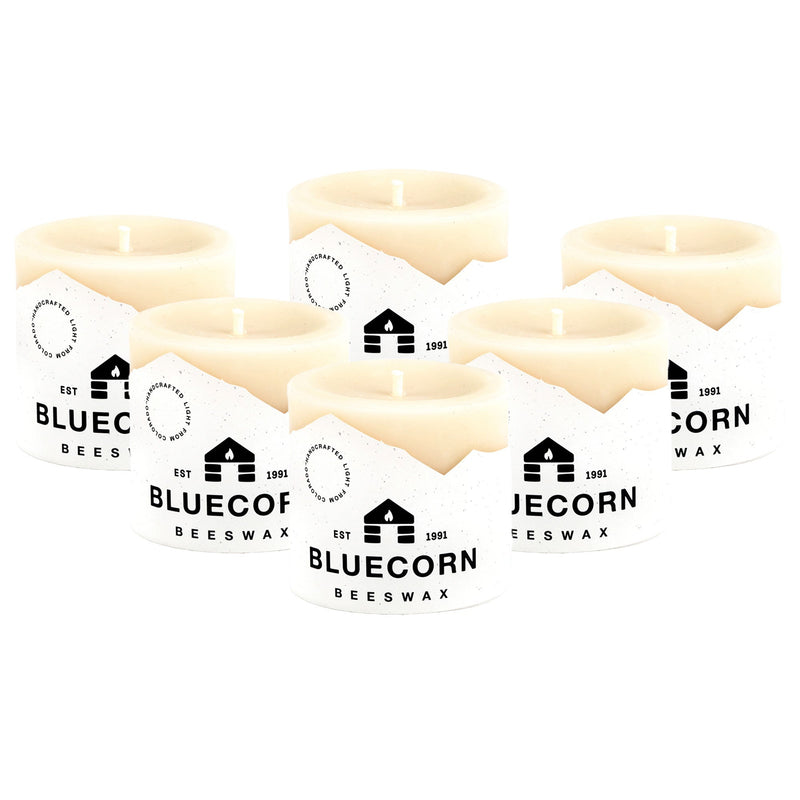 Ivory Pure Beeswax Pillar Candles