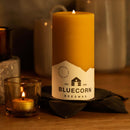 Pure Beeswax Pillar Candles by Bluecorn Candles