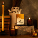 Hand-Dipped Beeswax Taper Candles - Bulk 4-Pair Bundle